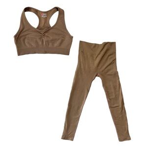 Women’s Brown Workout Set leggings/sports bra